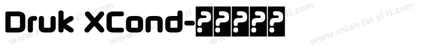 Druk XCond字体转换